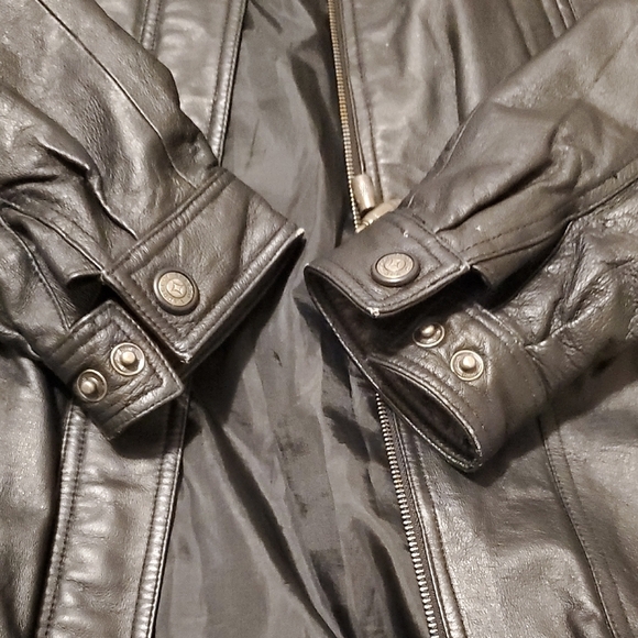 Sergio Vaducci Black Genuine Leather Jacket - Picture 11 of 13